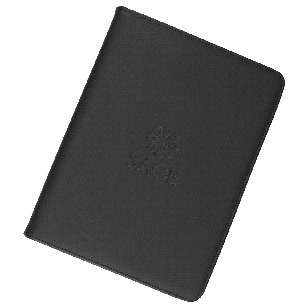 Maxx A4 Compendium In Imitation Leather – Compendiums – The Range – available in Black – thumbnail 4 of 4
