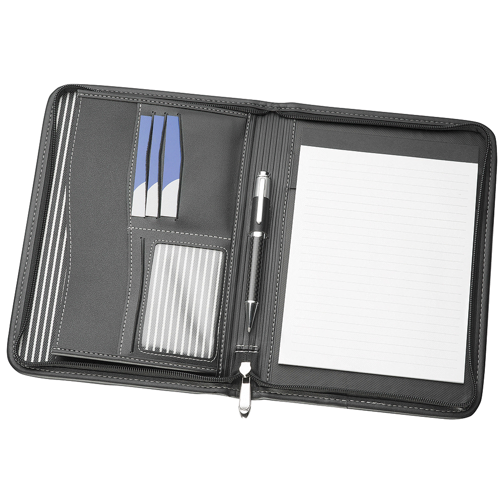 A5 Zippered Compendium – Compendiums – The Range – available in Black – thumbnail 3 of 5
