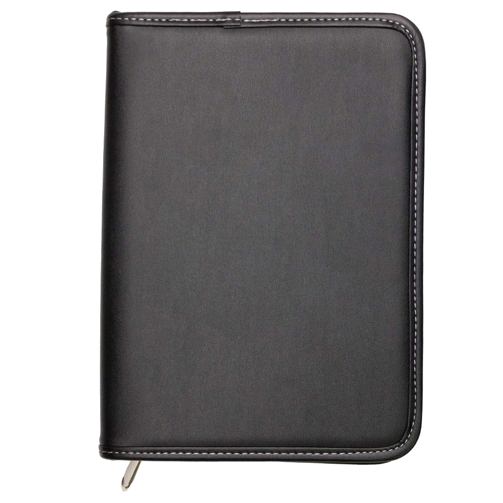 A5 Zippered Compendium – Compendiums – The Range – available in Black – thumbnail 4 of 5