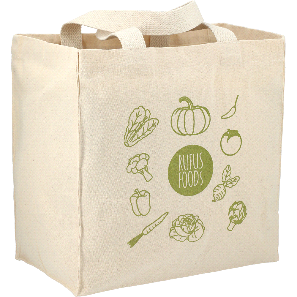 Essential Cotton Grocery Tote 8L – Shoppers – Global Stock – available in Brown – thumbnail 3 of 4
