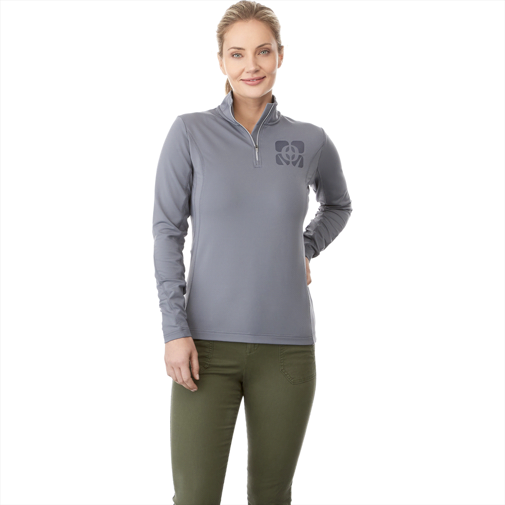 Caltech Knit Quarter Zip - Womens – Jackets – Apparel Range – available in Black, Navy, Steel Grey and Vintage Red – thumbnail 2 of 16