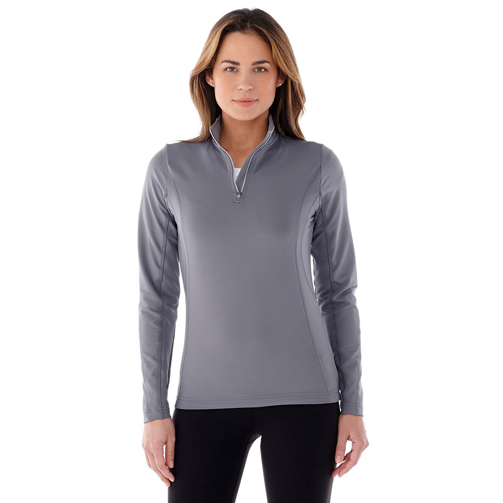 Caltech Knit Quarter Zip - Womens – Jackets – Apparel Range – available in Black, Navy, Steel Grey and Vintage Red – thumbnail 1 of 16
