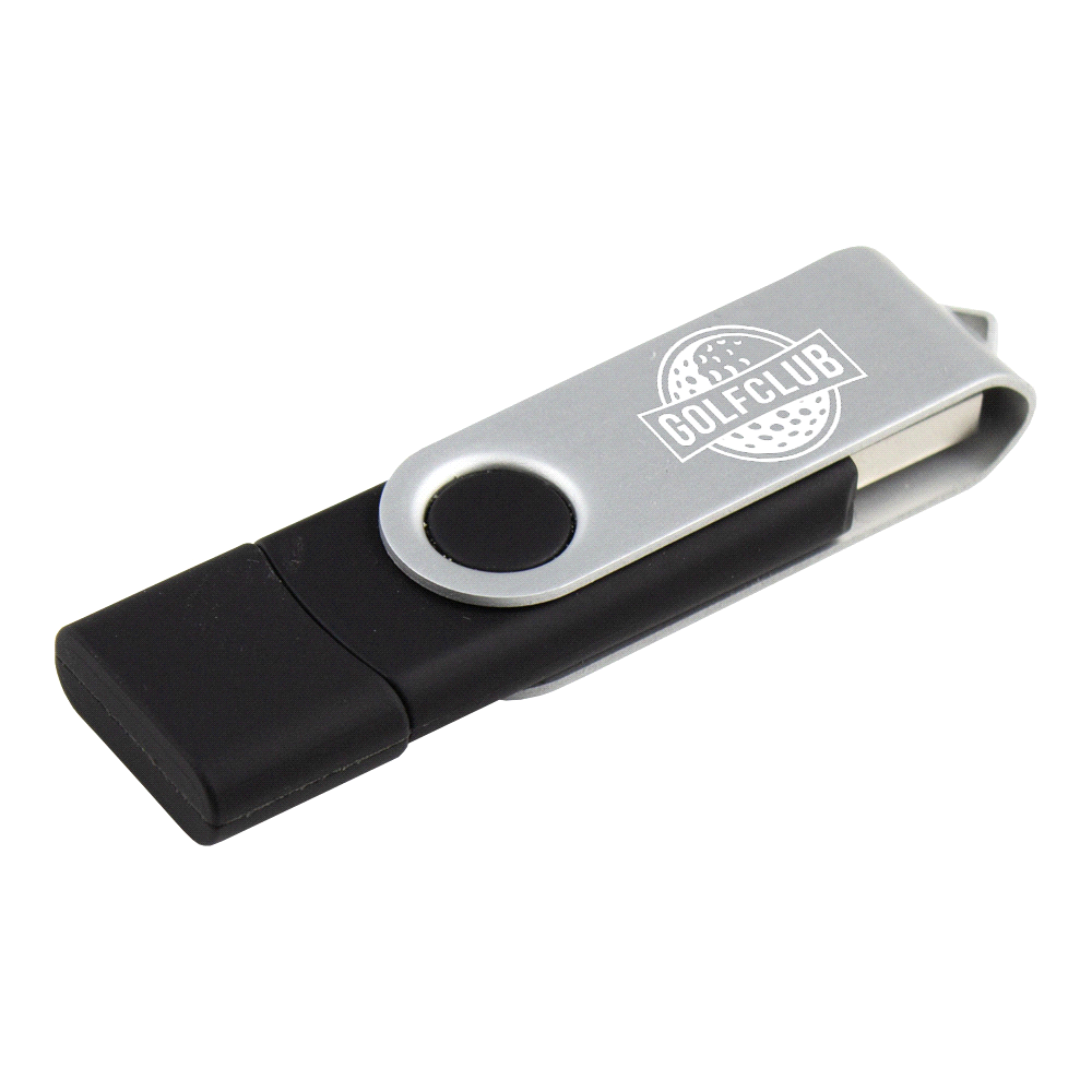 Rotate Dual USB - 8GB - Locally Stocked – Desk Accessories – The Range – available in Black, Red, Reflex Blue and White – thumbnail 2 of 8