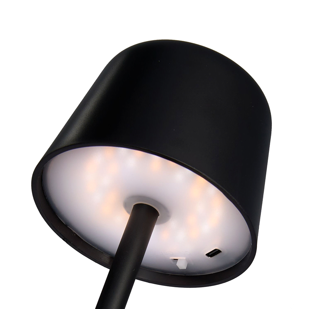 Recycled Mini Rechargeable Lamp – Clocks & Timers – The Range – available in Black – thumbnail 5 of 11
