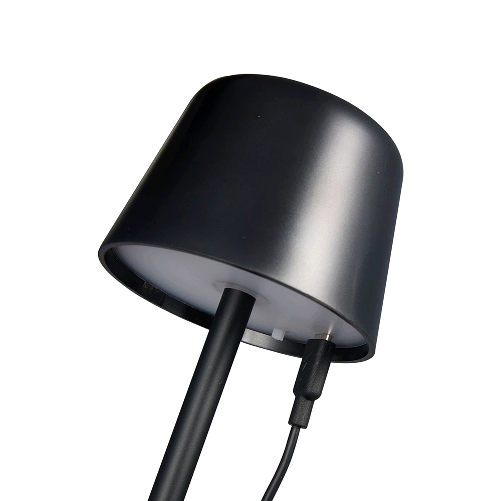 Recycled Mini Rechargeable Lamp – Clocks & Timers – The Range – available in Black – thumbnail 3 of 11