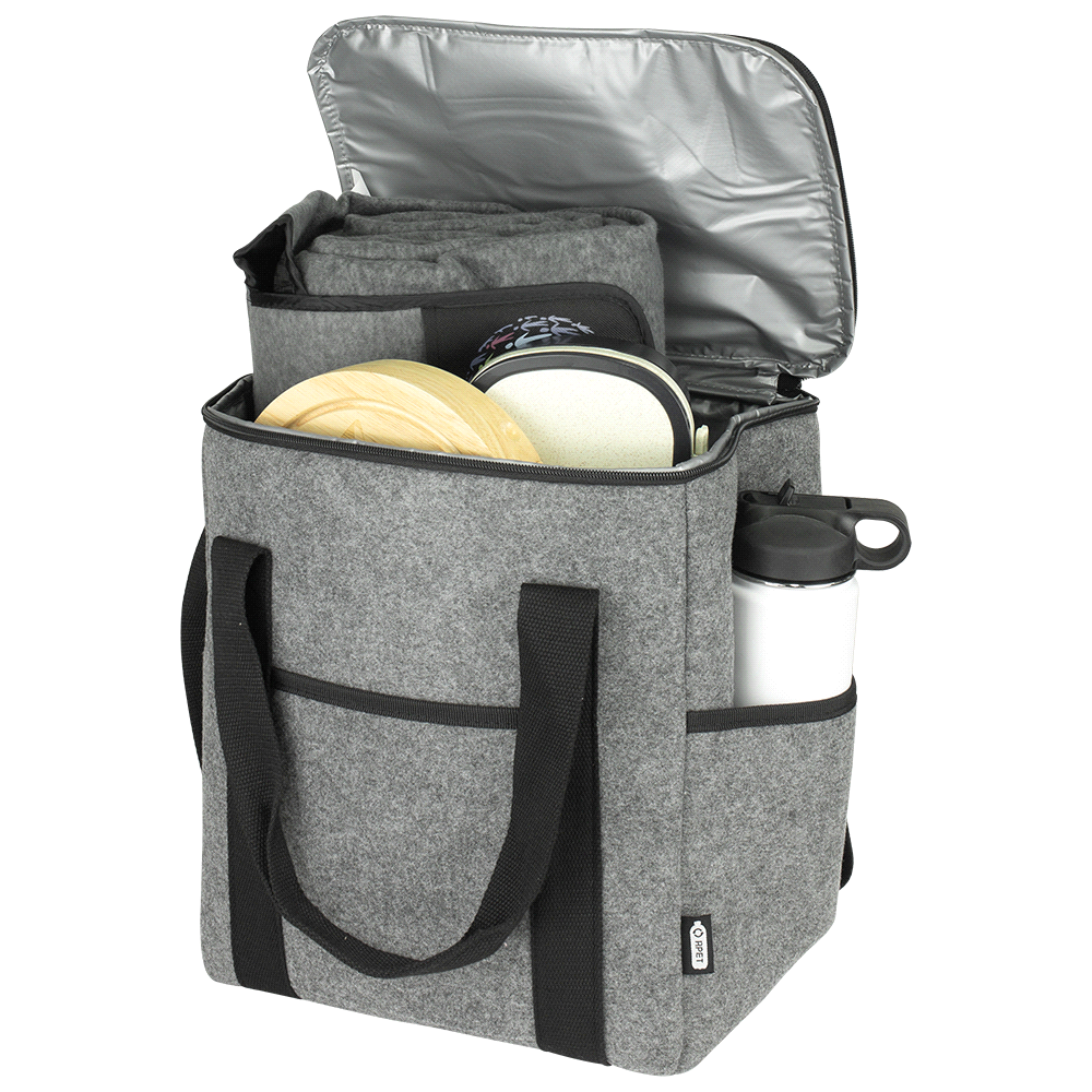 Felta GRS Recycled Felt Bottle Cooler Bag 21L – Cooler Bags – The Range – available in Grey – thumbnail 2 of 8