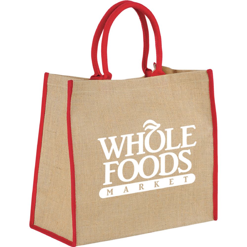 Large Jute Tote 29L – Shoppers – Global Stock – available in Black, Blue, Red, White – thumbnail 20 of 24