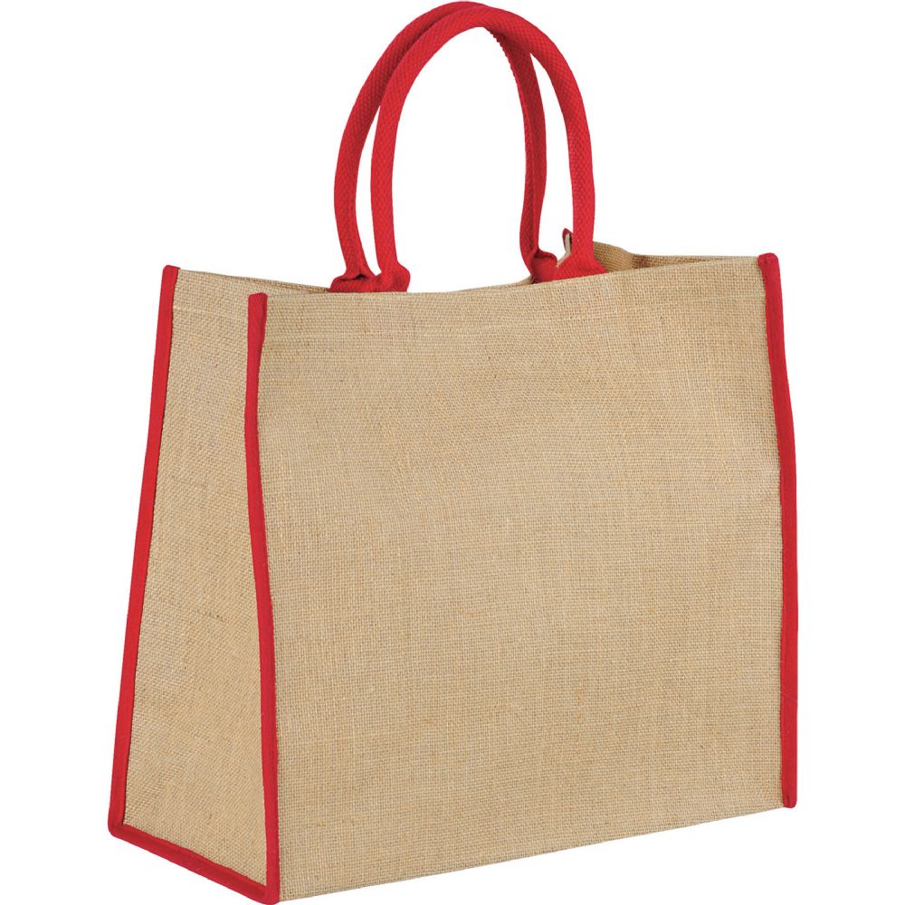 Large Jute Tote 29L – Shoppers – Global Stock – available in Black, Blue, Red, White – thumbnail 3 of 24