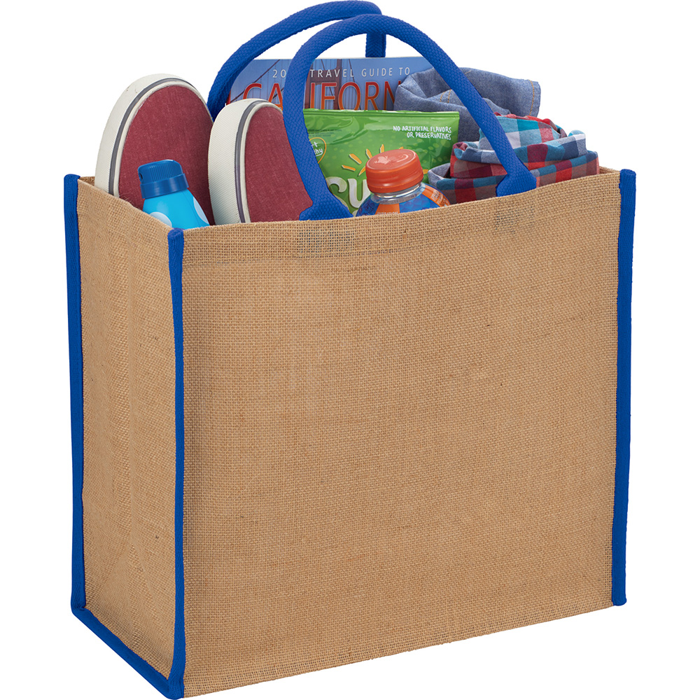Large Jute Tote 29L – Shoppers – Global Stock – available in Black, Blue, Red, White – thumbnail 13 of 24