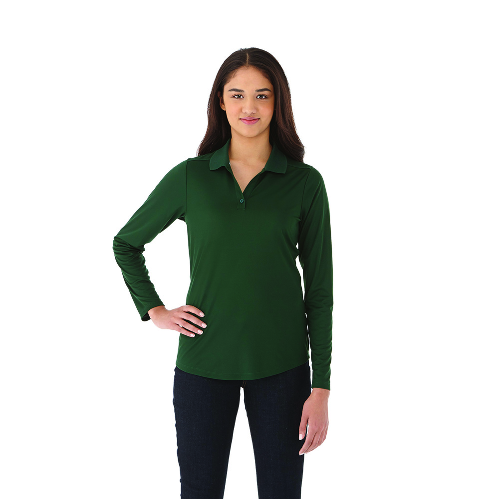 Mori Long Sleeve Polo - Womens – Jackets – Apparel Range – available in Black, Blue, Green, Grey and 2 more – thumbnail 4 of 19