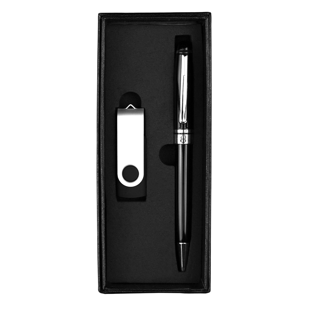 Gift Set - USB In 8G + Pen – Gift Sets – The Range – available in Black, Blue, Silver – thumbnail 5 of 6
