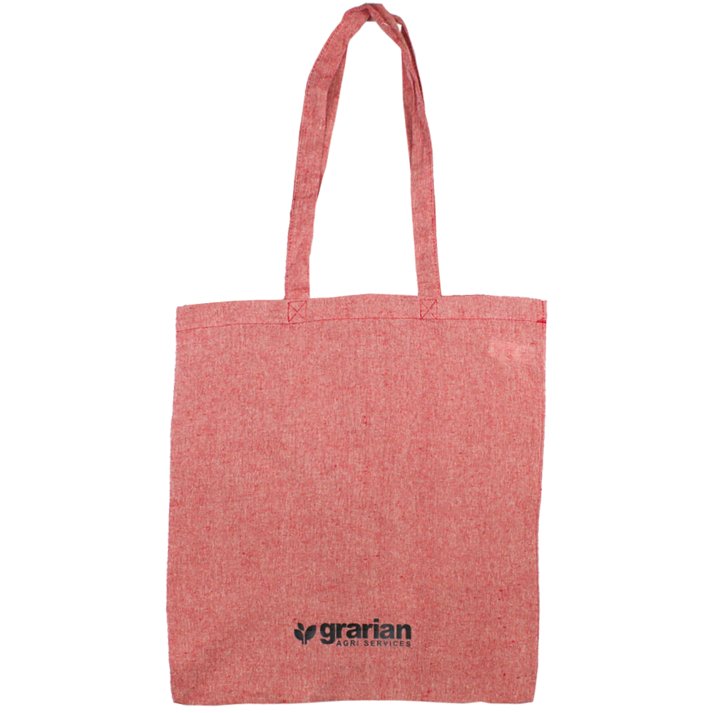 Recycled Cotton Twill Tote – Shoppers – The Range – available in Red – thumbnail 5 of 14