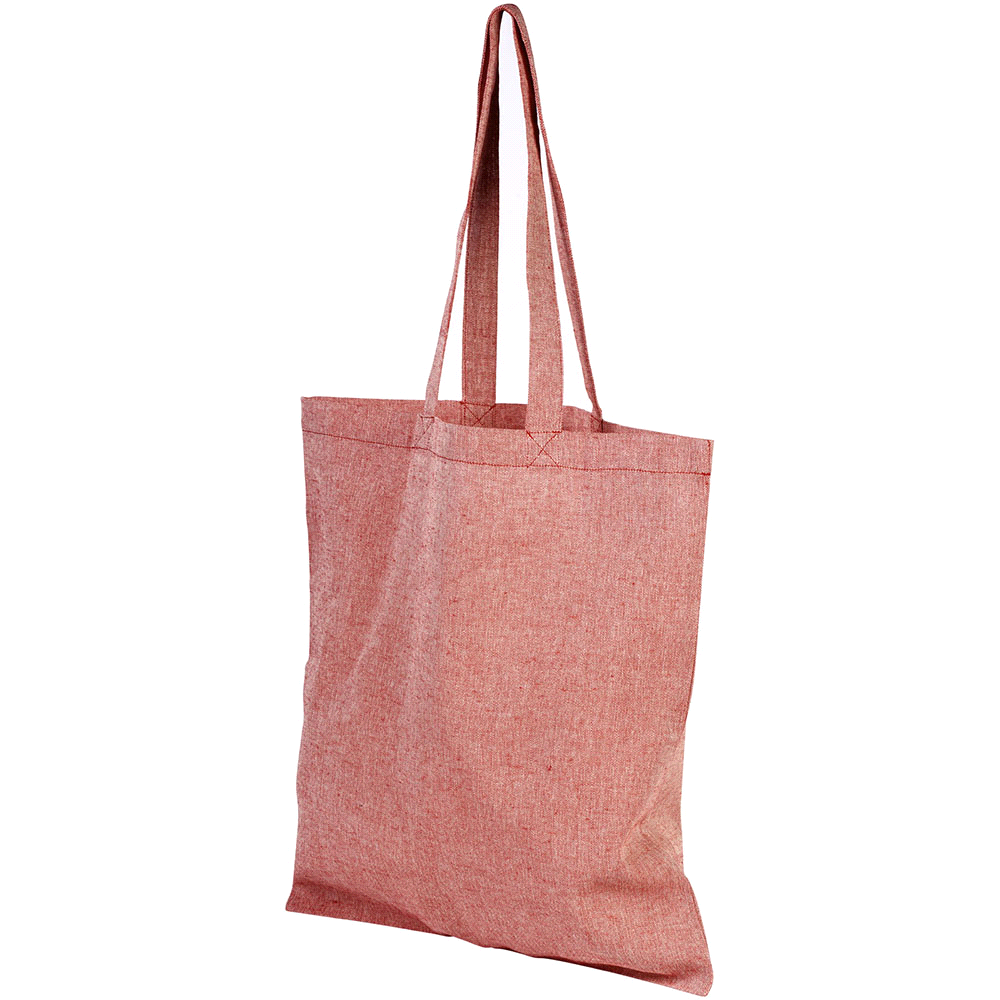Recycled Cotton Twill Tote – Shoppers – The Range – available in Red – thumbnail 11 of 14