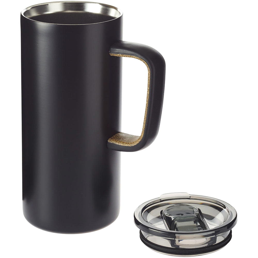 Valhalla Copper Vacuum Mug w/ Cork 500ml – Drink Bottles – The Range – available in Silver – thumbnail 4 of 11