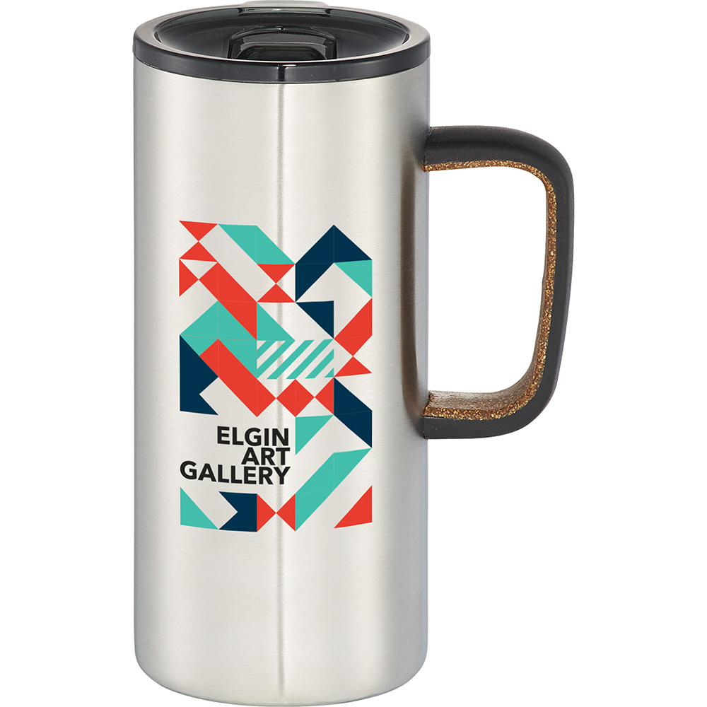 Valhalla Copper Vacuum Mug w/ Cork 500ml – Drink Bottles – The Range – available in Silver – thumbnail 10 of 11