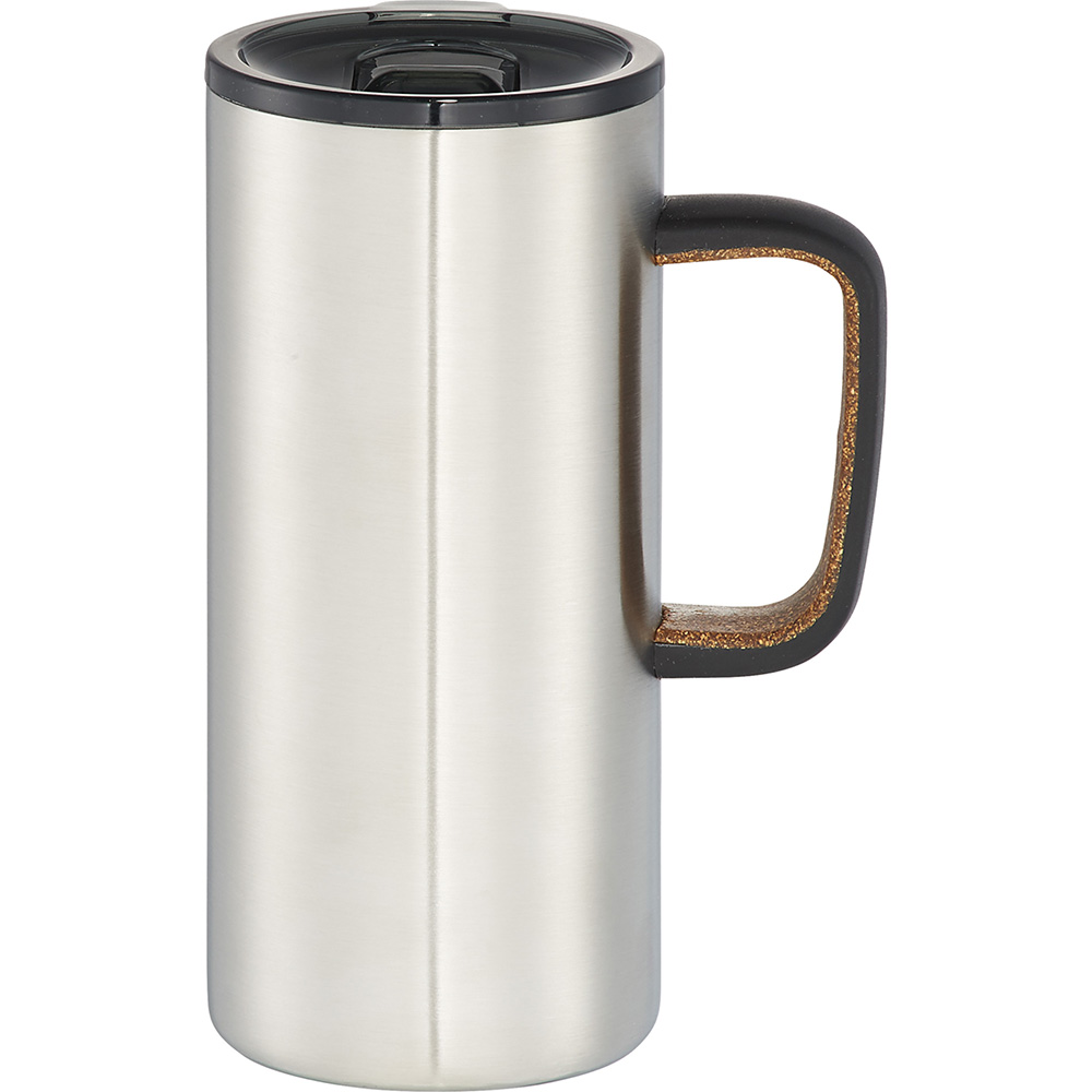 Valhalla Copper Vacuum Mug w/ Cork 500ml – Drink Bottles – The Range – available in Silver – thumbnail 1 of 11