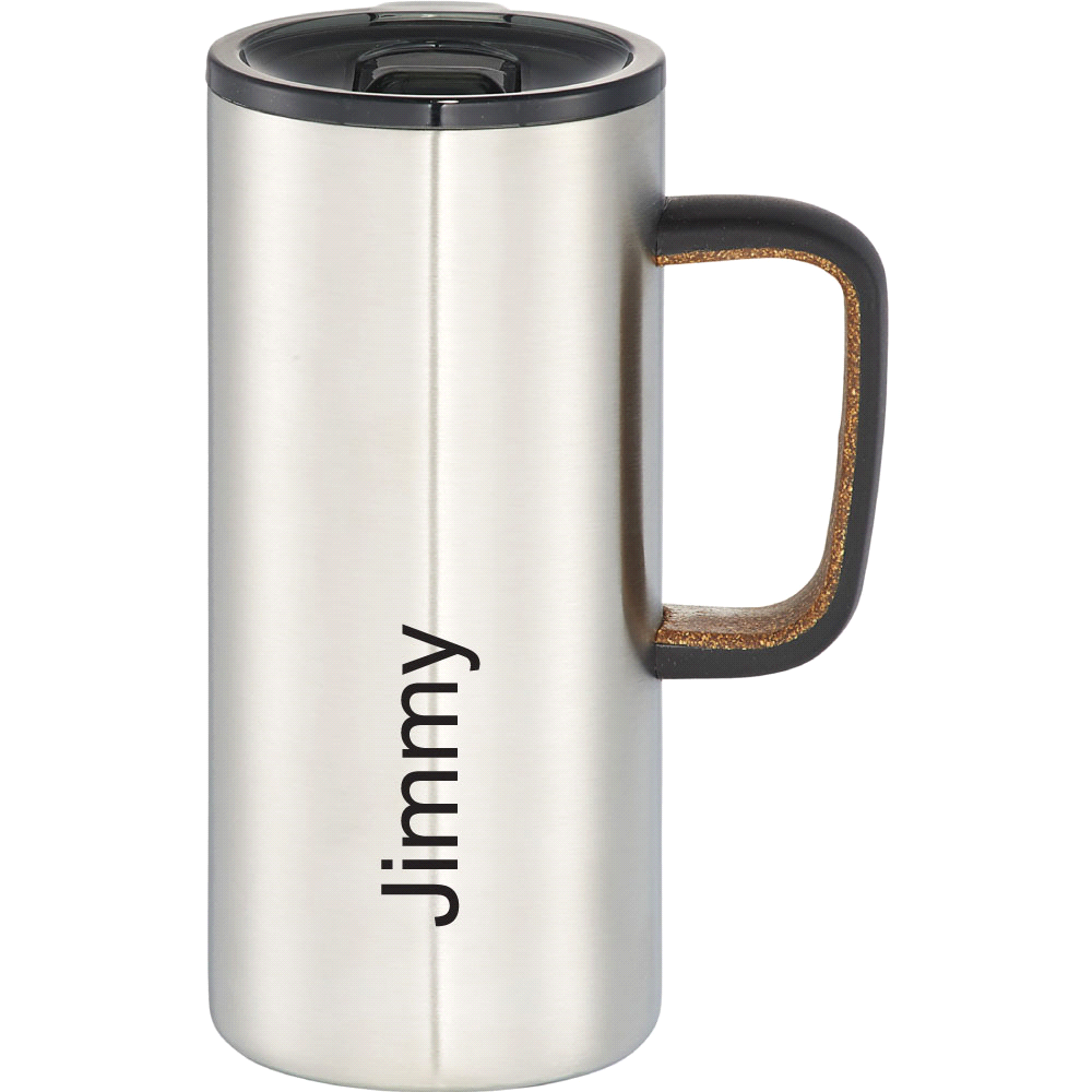 Valhalla Copper Vacuum Mug w/ Cork 500ml – Drink Bottles – The Range – available in Silver – thumbnail 2 of 11