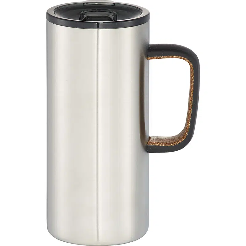Valhalla Copper Vacuum Mug w/ Cork 500ml – Drink Bottles – available in silver colour