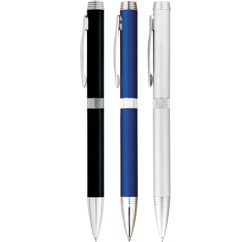Colonnade Twist Action Ballpoint Pen – Metal Pens – available in black, blue colours
