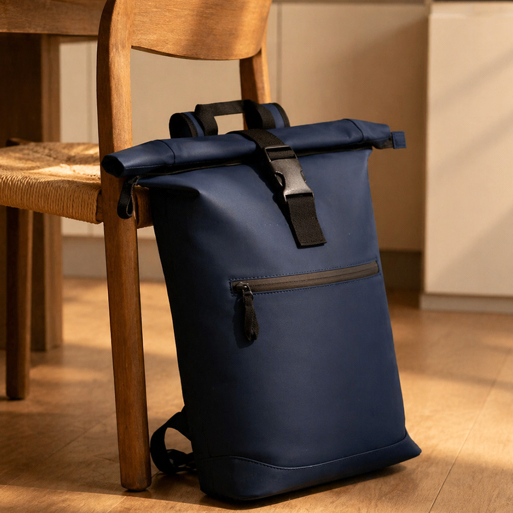 Resi Recycled Roll-Top 18L Backpack – Backpacks – The Range – available in Black, Green, Hale Blue and Navy – thumbnail 6 of 26
