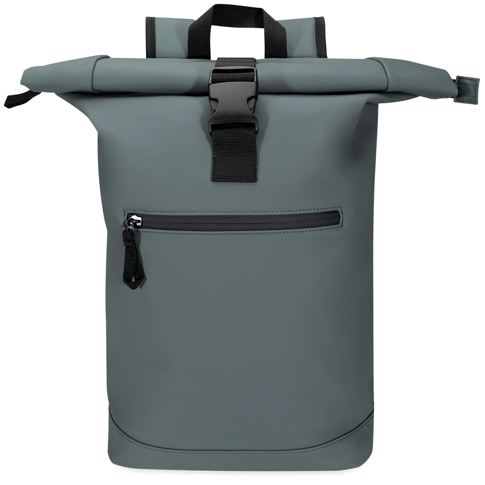 Resi Recycled Roll-Top 18L Backpack – Backpacks – The Range – available in Black, Green, Hale Blue and Navy – thumbnail 4 of 26