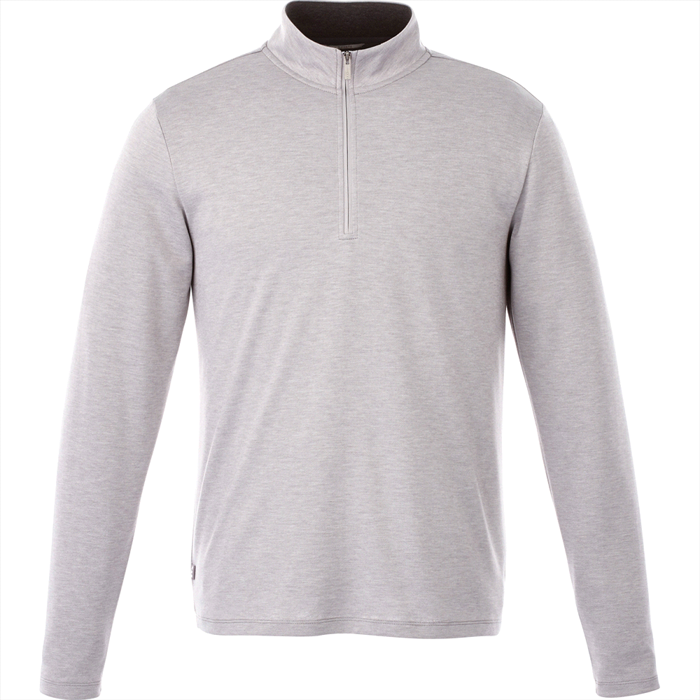 Stratton Knit Quarter Zip - Mens – Pullovers – Apparel Range – available in Black, Heather Grey, Metro Blue Heather and Navy Heather – thumbnail 8 of 17