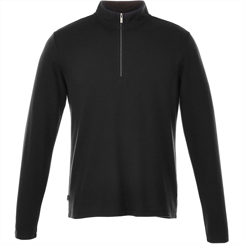 Stratton Knit Quarter Zip - Mens – Pullovers – Apparel Range – available in Black, Blue, Green, Grey – thumbnail 5 of 17