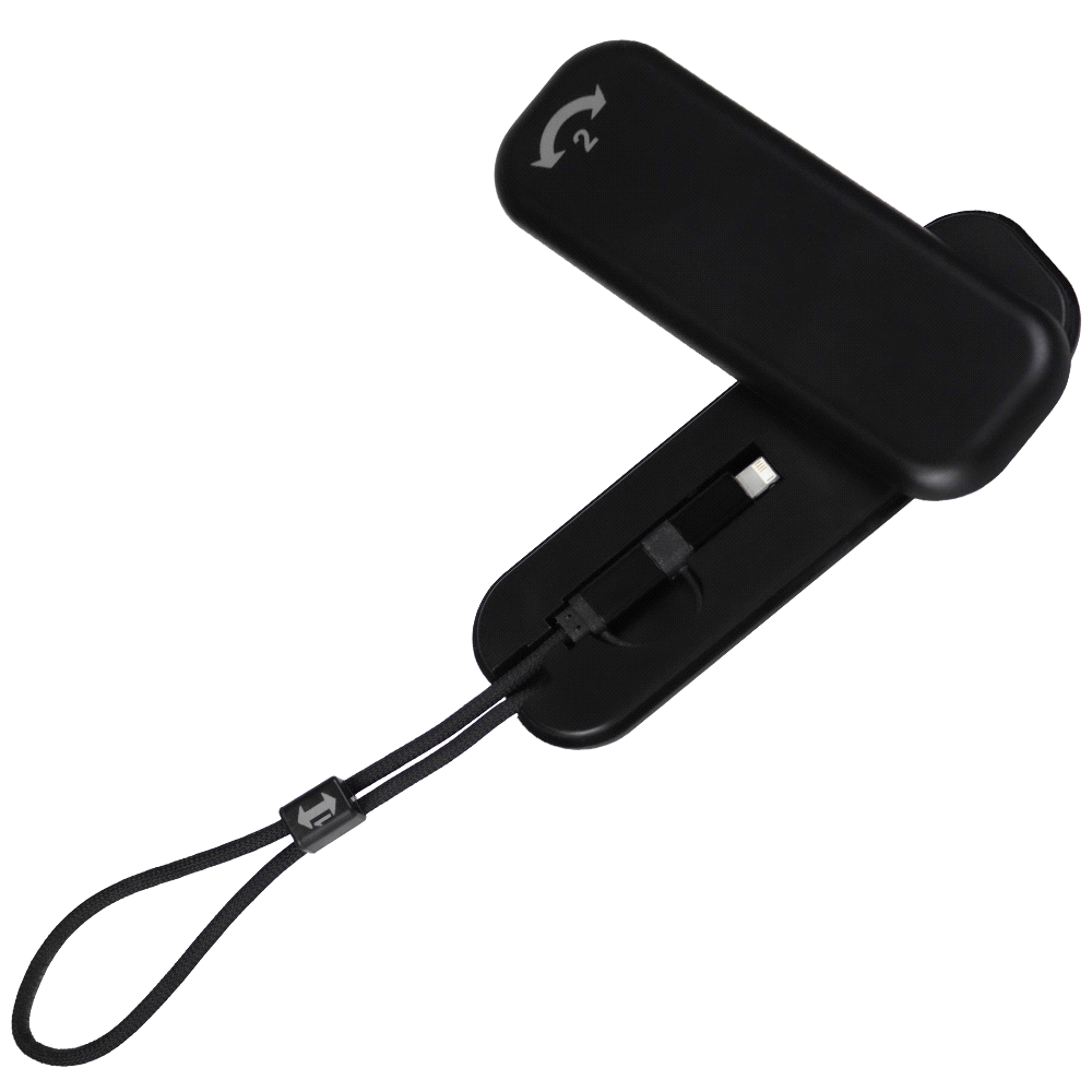 ZenGo Foldable 5in1 Charging Cable w/ Wireless Watch Charger – Travel Mugs – The Range – available in Black – thumbnail 12 of 12