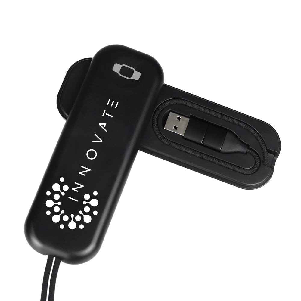ZenGo Foldable 5in1 Charging Cable w/ Wireless Watch Charger – Travel Mugs – The Range – available in Black – thumbnail 11 of 12