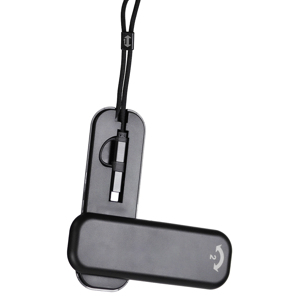 ZenGo Foldable 5in1 Charging Cable w/ Wireless Watch Charger – Travel Mugs – The Range – available in Black – thumbnail 9 of 12