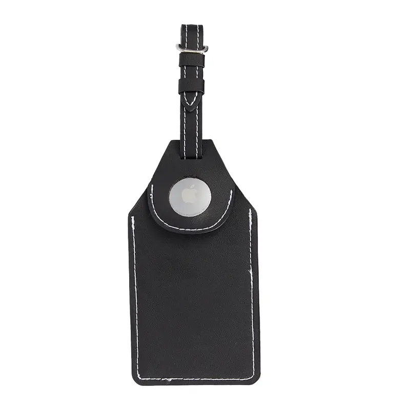 Wander & Roam Luggage Tag w/ AirTag Holder – Luggage Tags – available in black colour