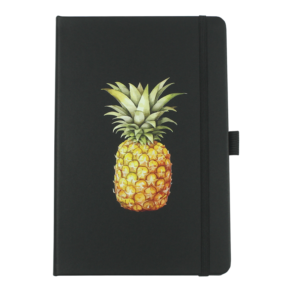 Pineapple Leather Bound JournalBook – Diaries – The Range – available in Black and Navy – thumbnail 18 of 19