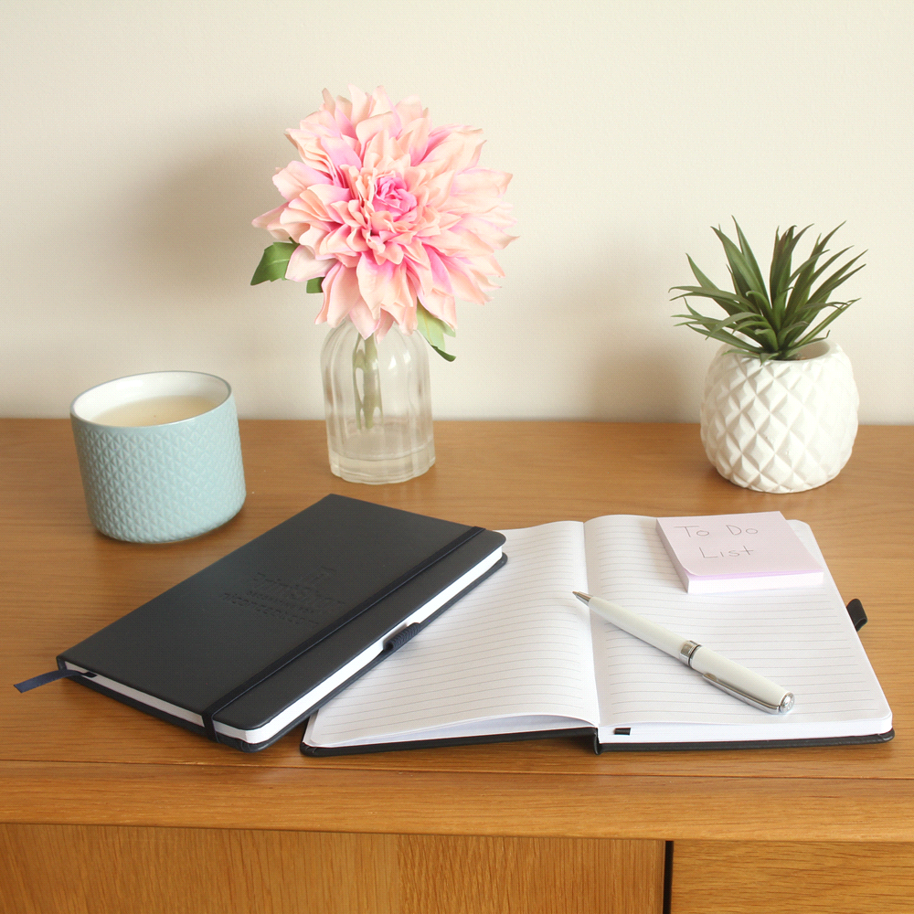 Pineapple Leather Bound JournalBook – Diaries – The Range – available in Black and Navy – thumbnail 2 of 19