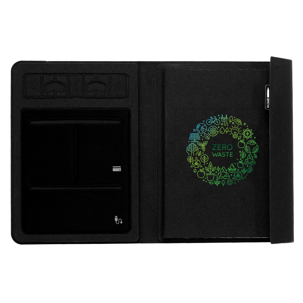 A5 RPET Folio Notebook – Diaries – The Range – available in Black – thumbnail 6 of 10