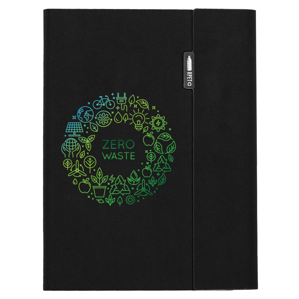 A5 RPET Folio Notebook – Diaries – The Range – available in Black – thumbnail 7 of 10