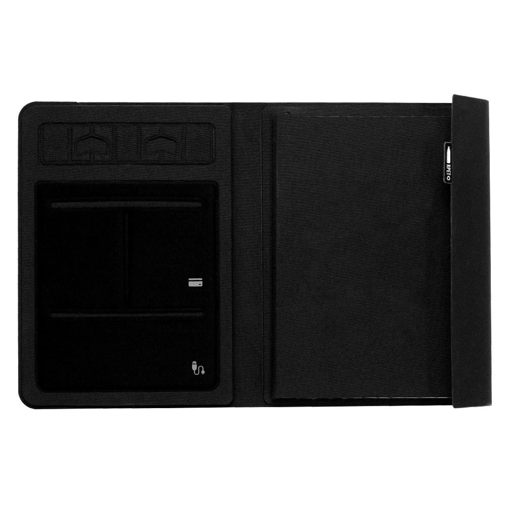 A5 RPET Folio Notebook – Diaries – The Range – available in Black – thumbnail 2 of 10