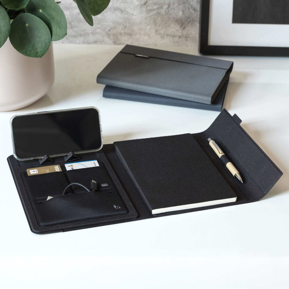A5 RPET Folio Notebook – Diaries – The Range – available in Black – thumbnail 9 of 10