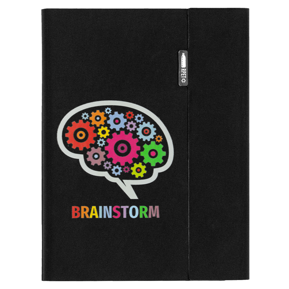 A5 RPET Folio Notebook – Diaries – The Range – available in Black – thumbnail 10 of 10