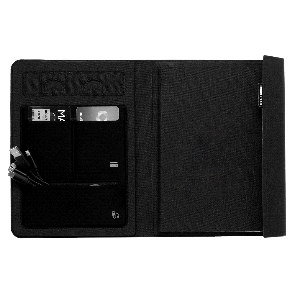 A5 RPET Folio Notebook – Diaries – The Range – available in Black – thumbnail 4 of 10