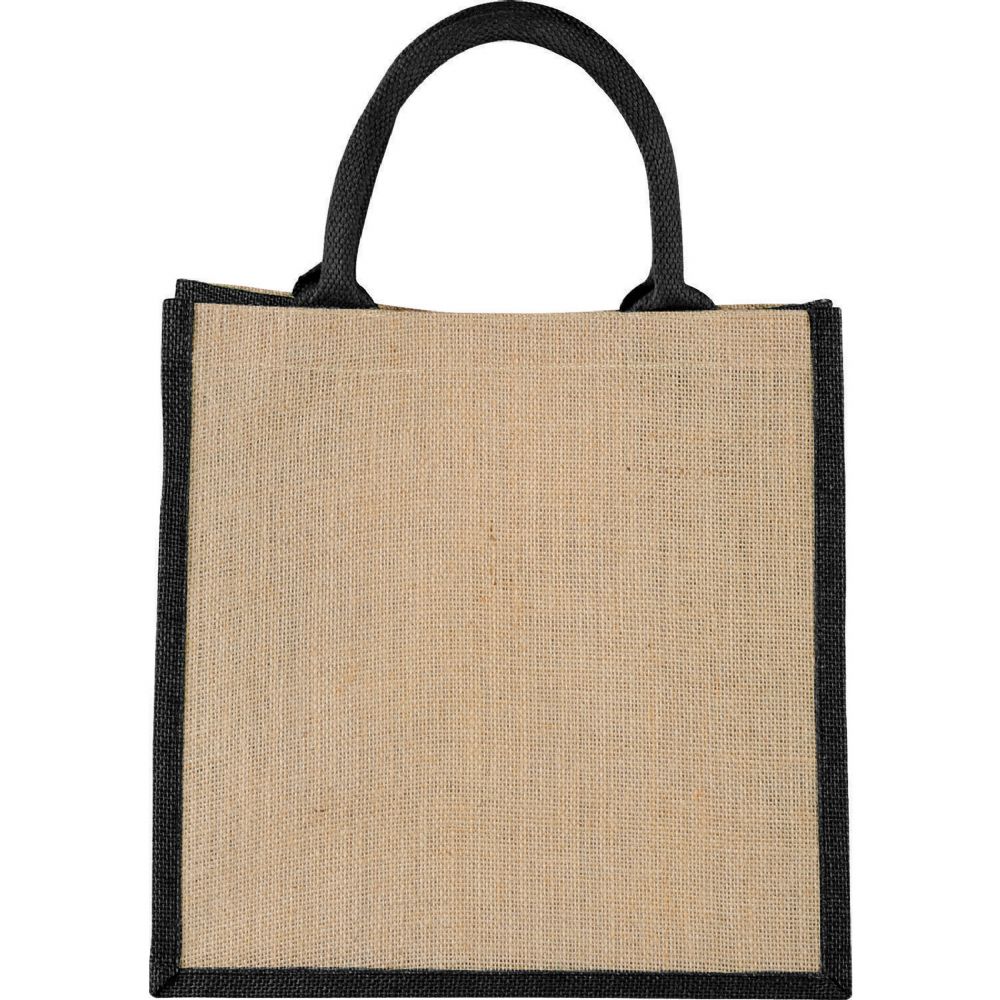 Medium Jute Gift Tote 17L – Shoppers – Global Stock – available in Black, Blue – thumbnail 4 of 9