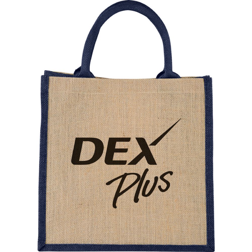 Medium Jute Gift Tote 17L – Shoppers – Global Stock – available in Black, Blue – thumbnail 8 of 9