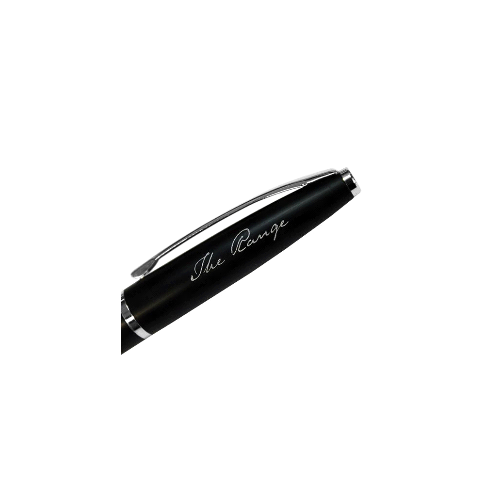 Grobisen Series Twist Action Pen – Desk Accessories – The Range – available in Black with Silver Trim – thumbnail 4 of 4