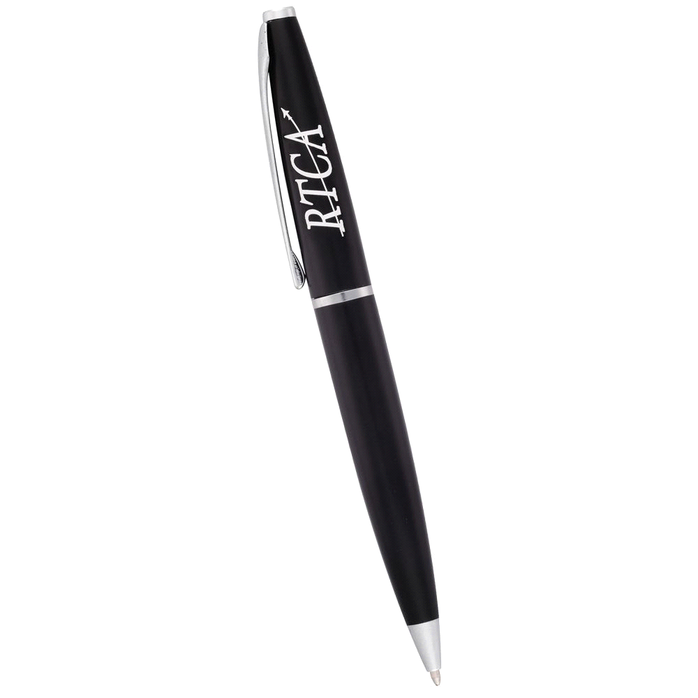 Grobisen Series Twist Action Pen – Desk Accessories – The Range – available in Black with Silver Trim – thumbnail 2 of 4