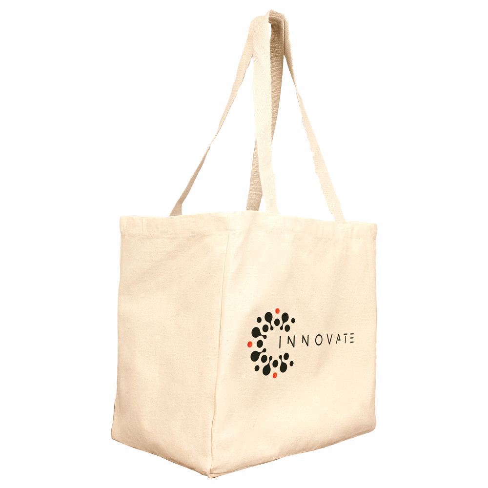 Essential Cotton Grocery Tote – Shoppers – The Range – available in Natural – thumbnail 2 of 5