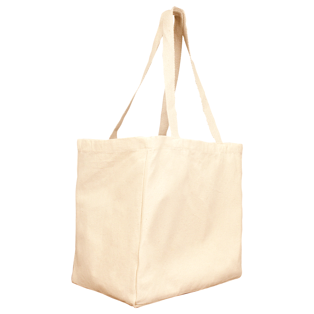Essential Cotton Grocery Tote – Shoppers – The Range – available in Natural – thumbnail 4 of 5