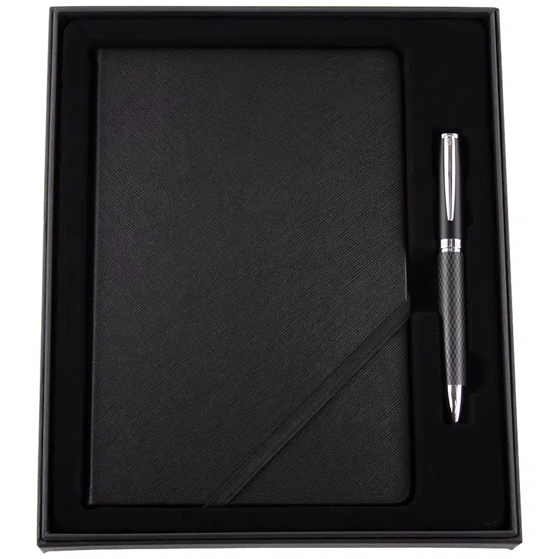 Scriptura Notebook Gift Set – Gift Sets – available in black colour