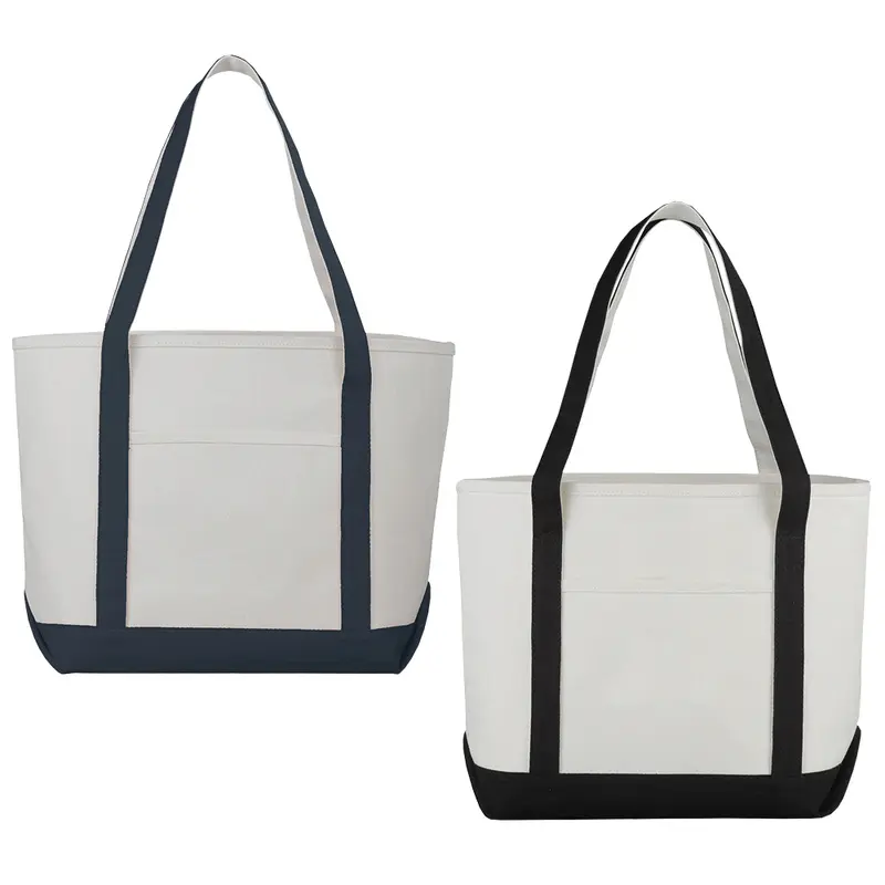 Premium Heavy Weight Cotton Boat Tote 29L – Satchels – available in black colour