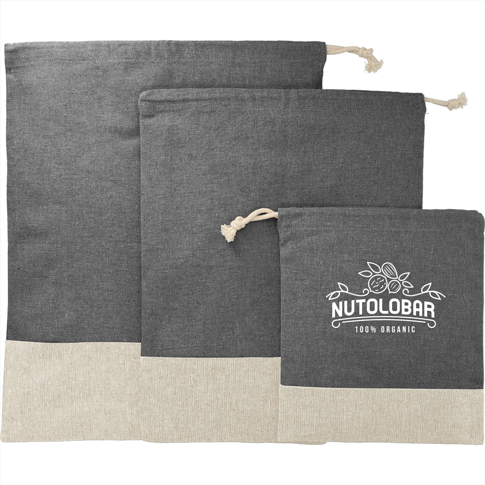 Split Recycled 3pc Travel Pouch Set – Travel Bags – Global Stock – available in Black – thumbnail 3 of 4