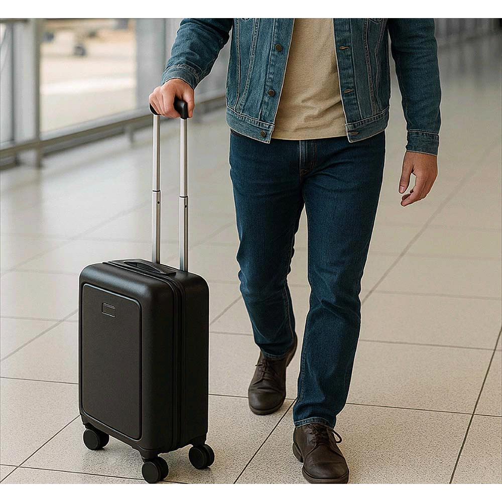 Rover Pro Recycled Cabin Trolley 40L – Travel Bags – The Range – available in Black – thumbnail 10 of 11