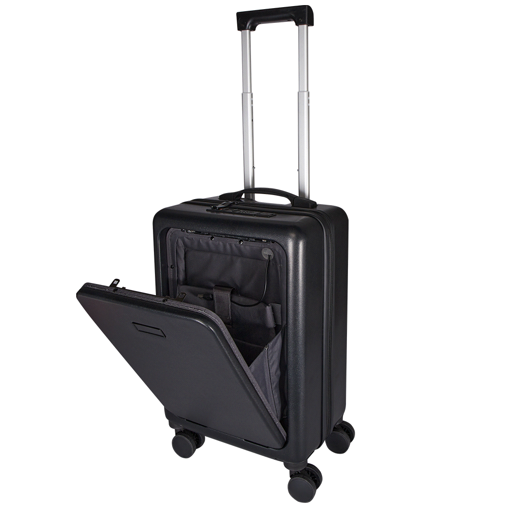 Rover Pro Recycled Cabin Trolley 40L – Travel Bags – The Range – available in Black – thumbnail 9 of 11